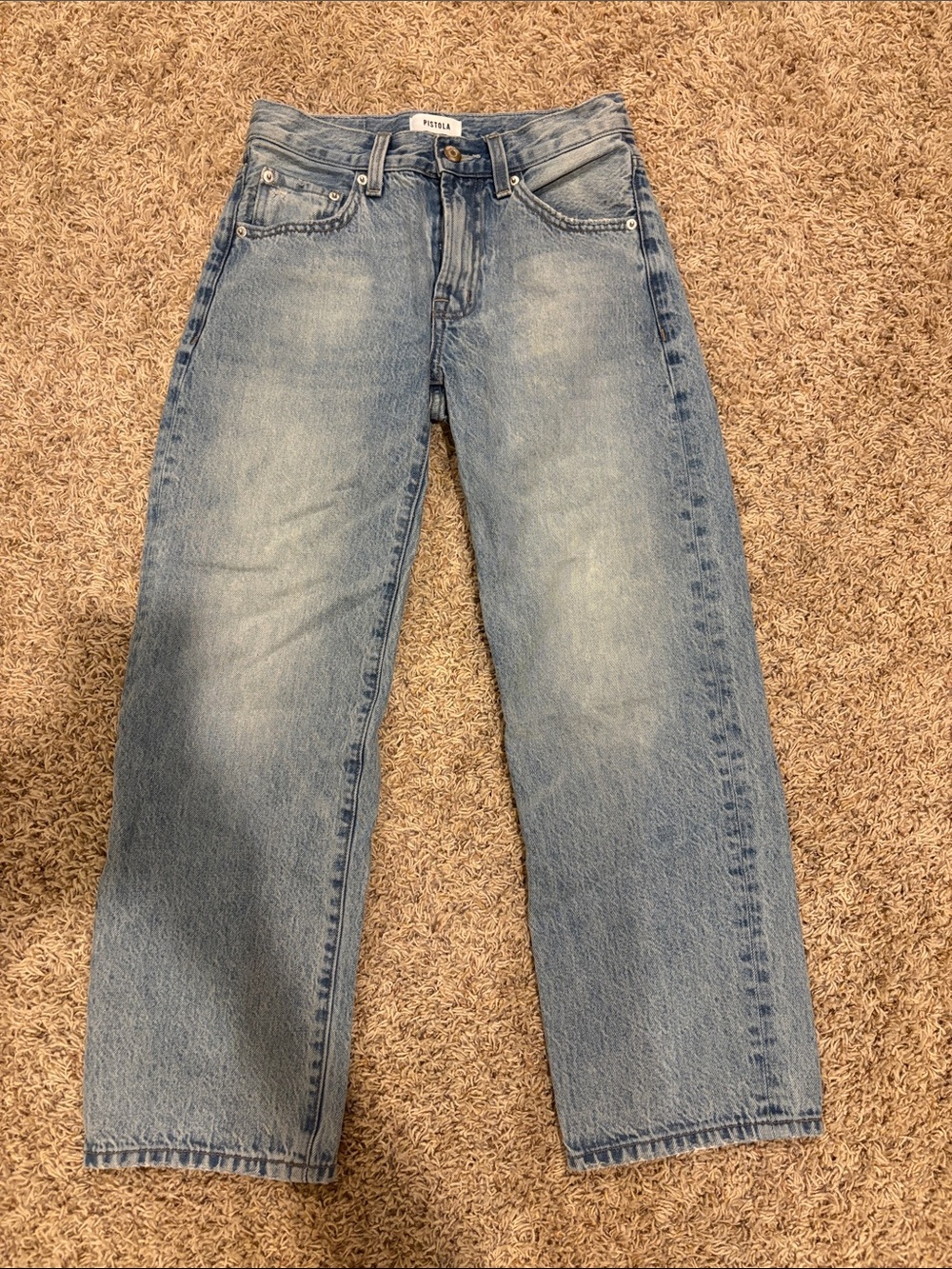 pistola Light Wash Men's Straight Jeans